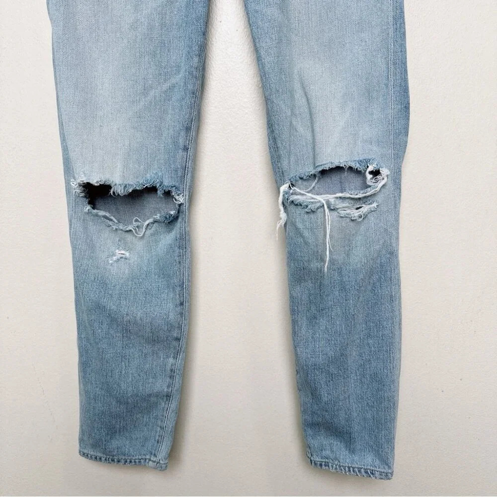 Citizens Of Humanity Womens 26 Distressed Knee Liya High Rise Crop Classic Jeans - Picture 4 of 15